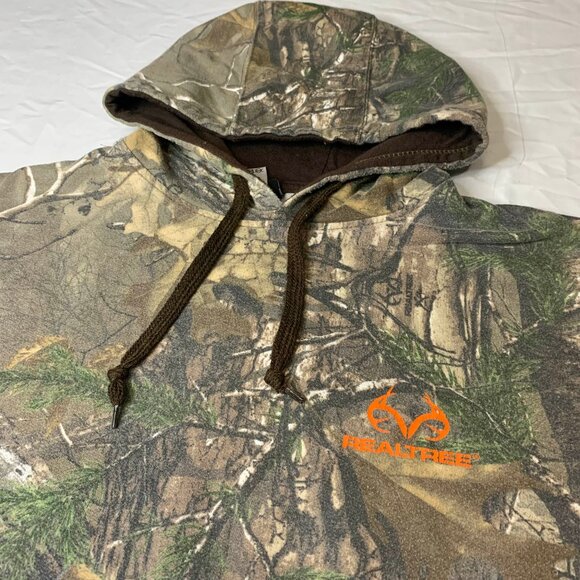 Realtree Advantage Classic Camo Hoodie Mens Pullover Sweatshirt L Hunting - Picture 4 of 6